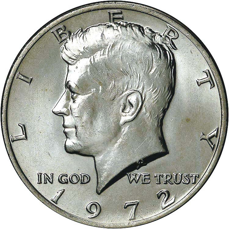 MintProducts Half Dollars 1972 Kennedy Half Dollar Coin